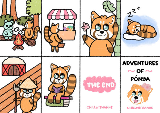 Red panda mini zine
